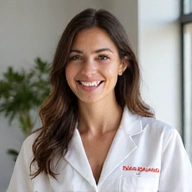 Ritratto di una nutrizionista sorridente.