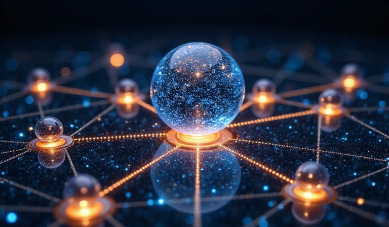 Interconnected network representing data sharing with trusted partners