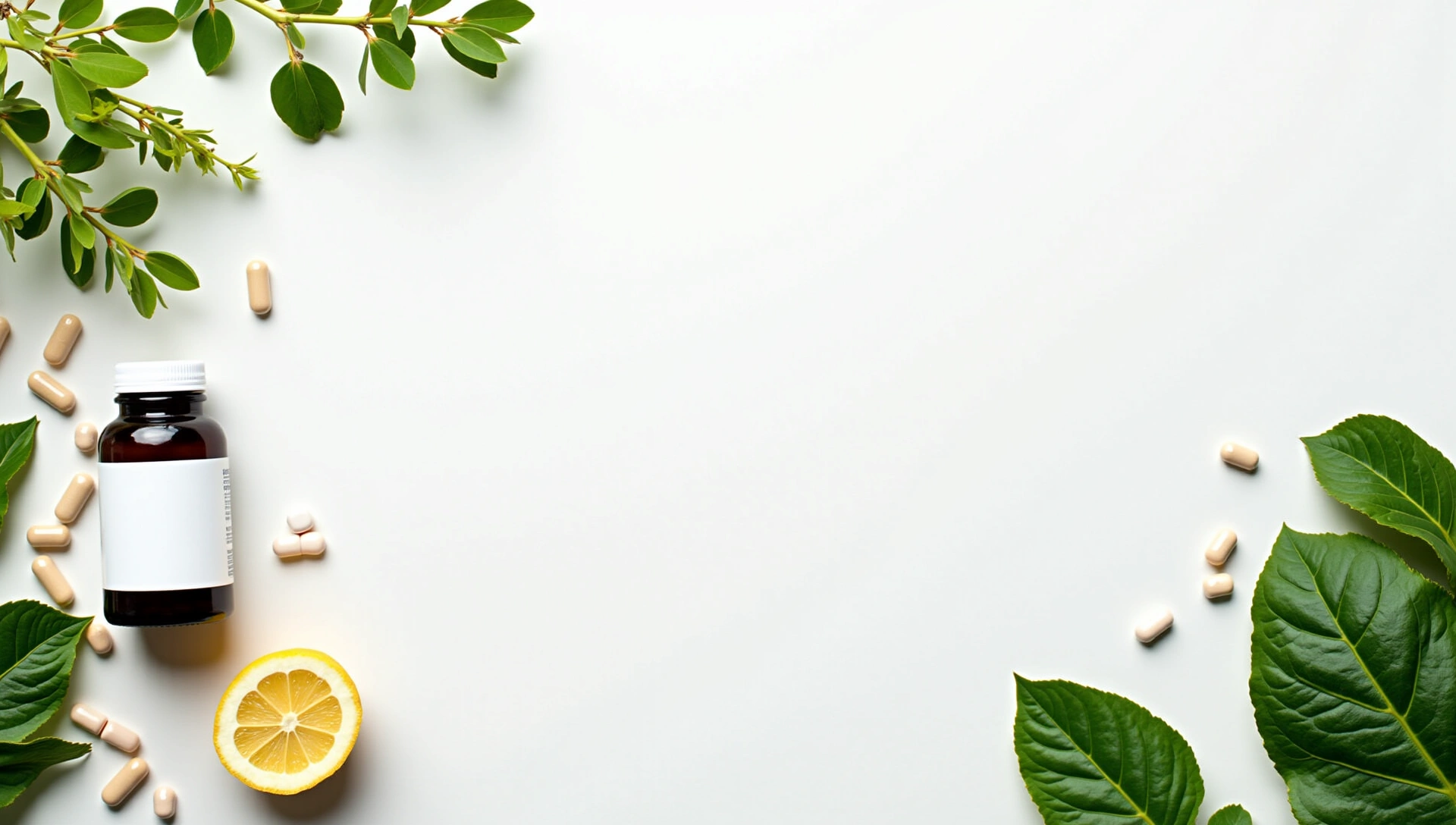 Sfondo astratto con elementi naturali e vitalità
